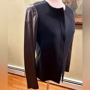 Vince Leather and Wool Jacket.